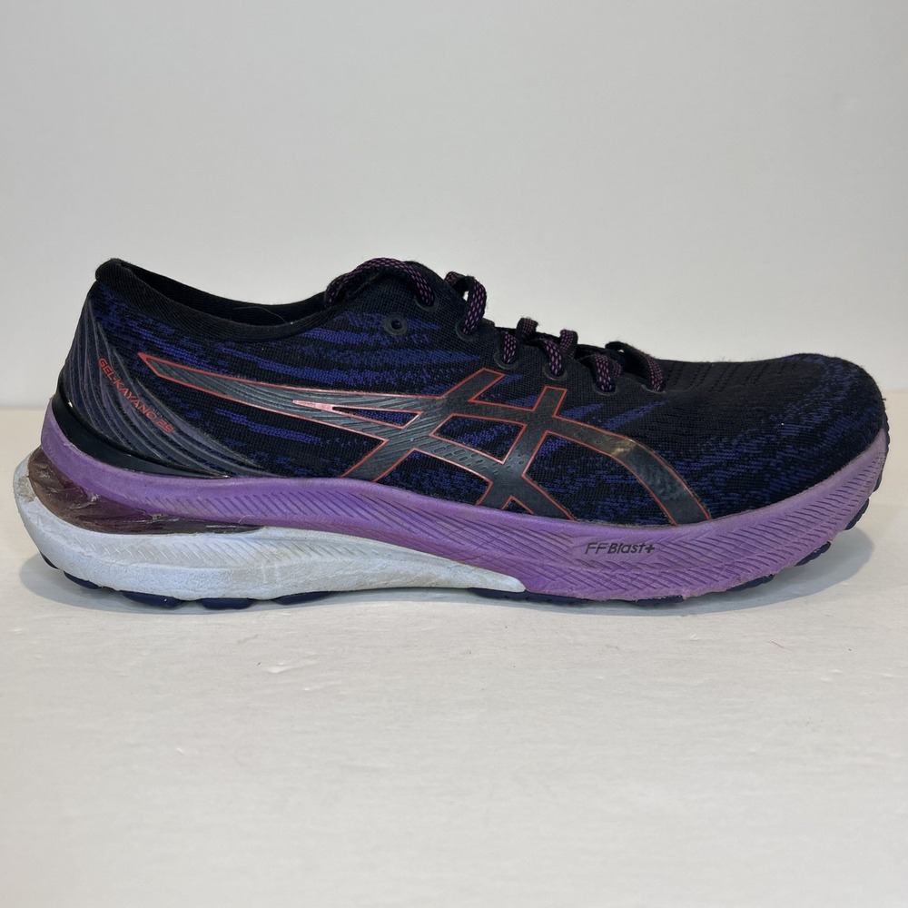 Asics Women's Black and Purple Running Shoe